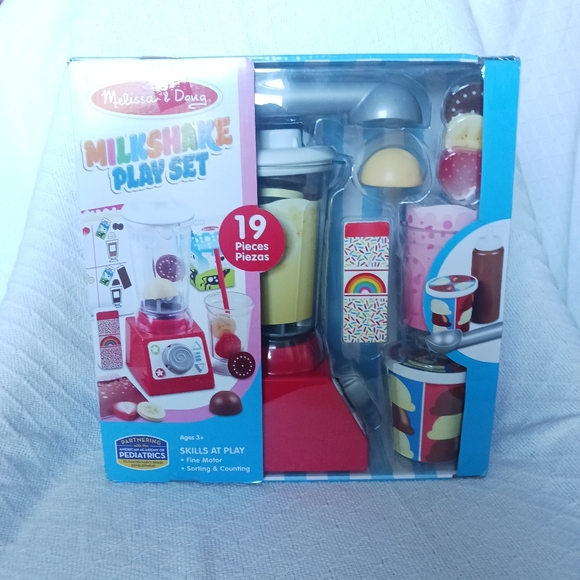 Melissa & Doug Milkshake Play Set 19 Pieces Ages 3+ - Picture 1 of 10